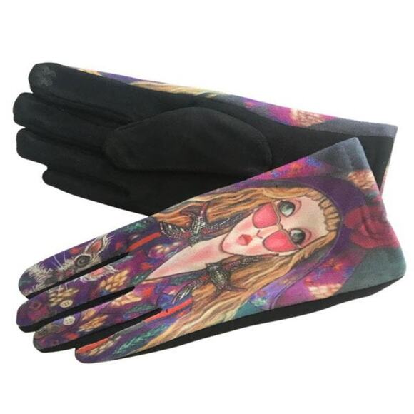 Women's Fall Winter Gloves Touch Screen Friendly Micro Suede Fashionista - Picture 4 of 4